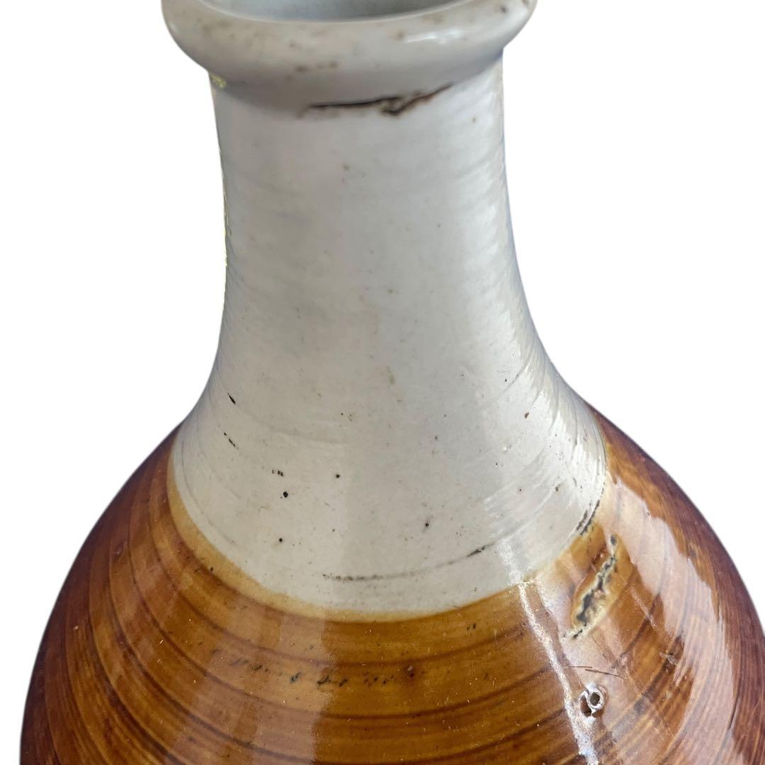 【江戸期】平戸焼 掛分徳利 / 古美術 骨董 民藝 焼物 三河内 花瓶 花器