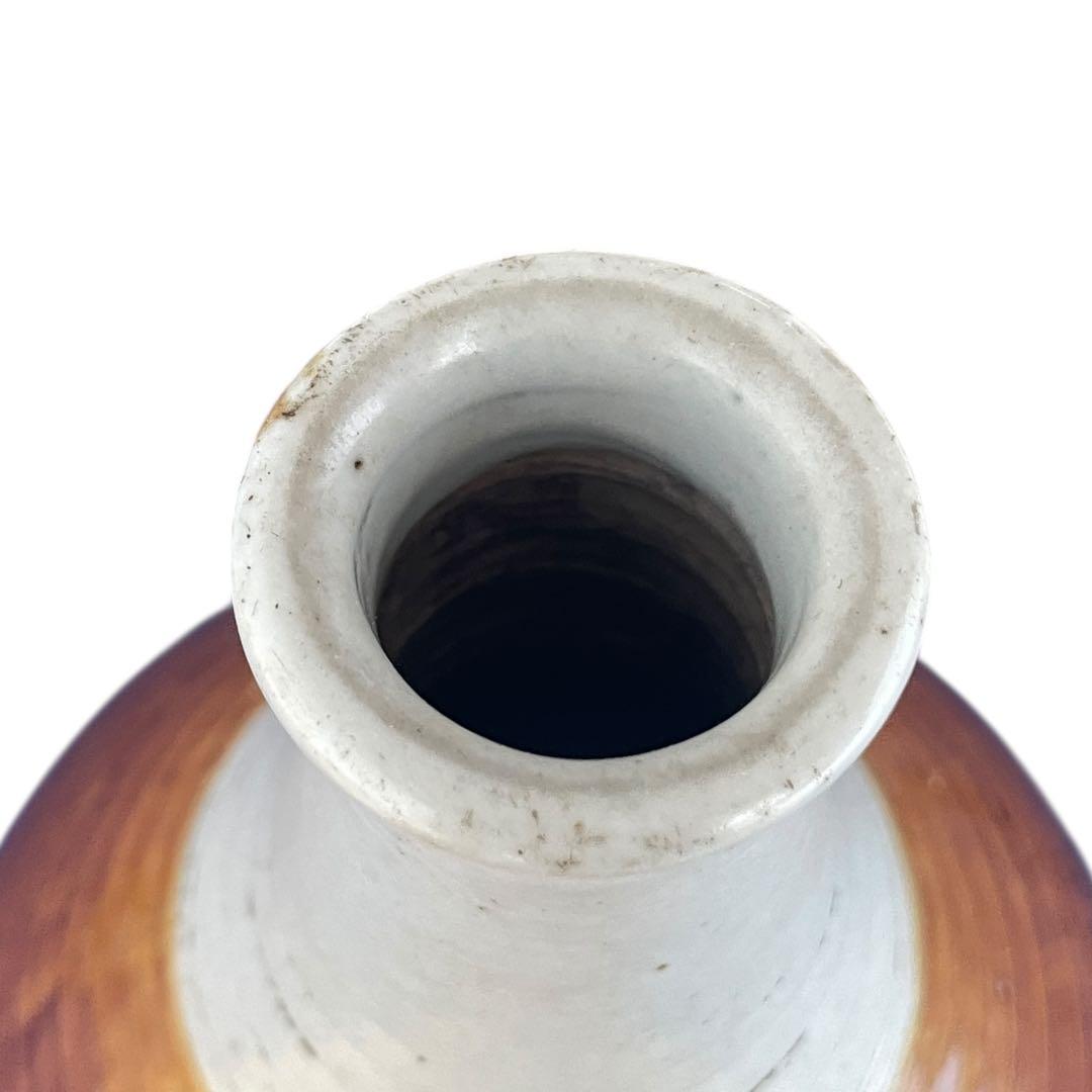 【江戸期】平戸焼 掛分徳利 / 古美術 骨董 民藝 焼物 三河内 花瓶 花器