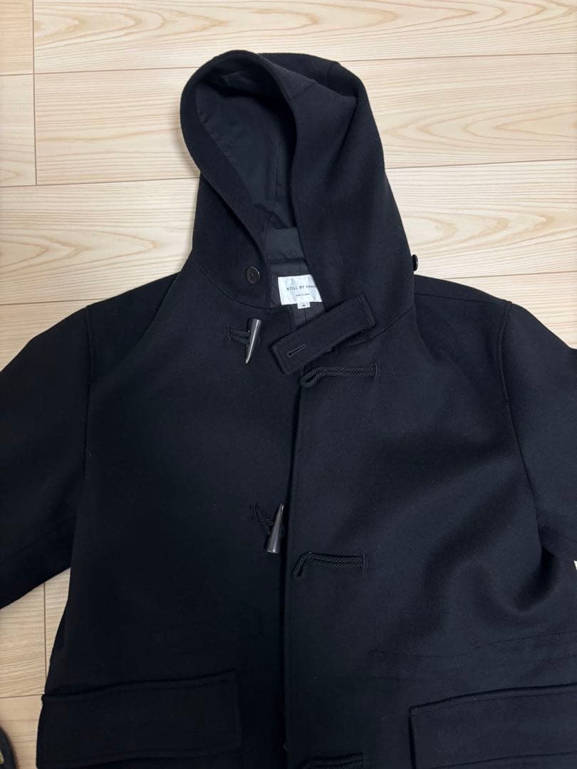 STILL BY HAND メルトンシンサレートダッフルコート