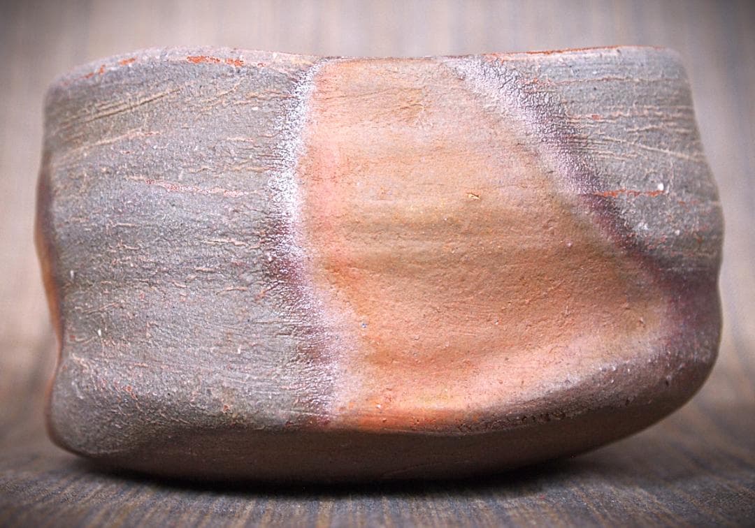 ハジミ★中村和樹★備前【窯変】茶碗A、角皿A,B、丸皿１８.５