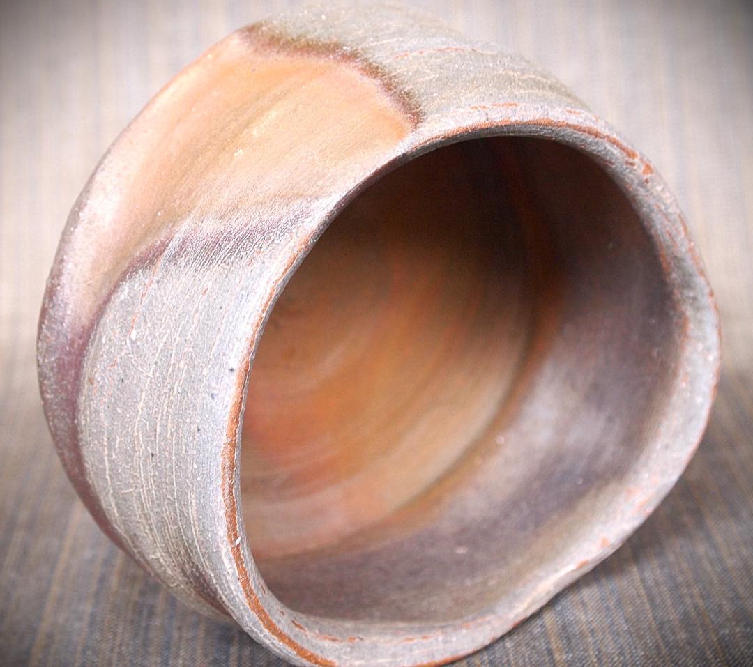 ハジミ★中村和樹★備前【窯変】茶碗A、角皿A,B、丸皿１８.５