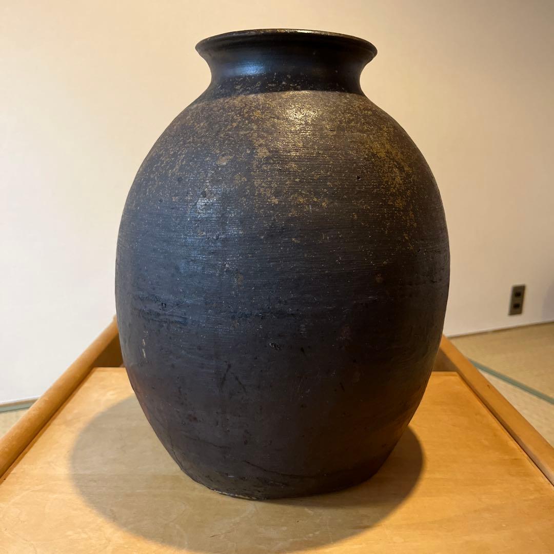稀少 種子島 能野焼き 能野焼 雲助壺 壺 陶芸 陶器 民藝 民芸 骨董 骨董品