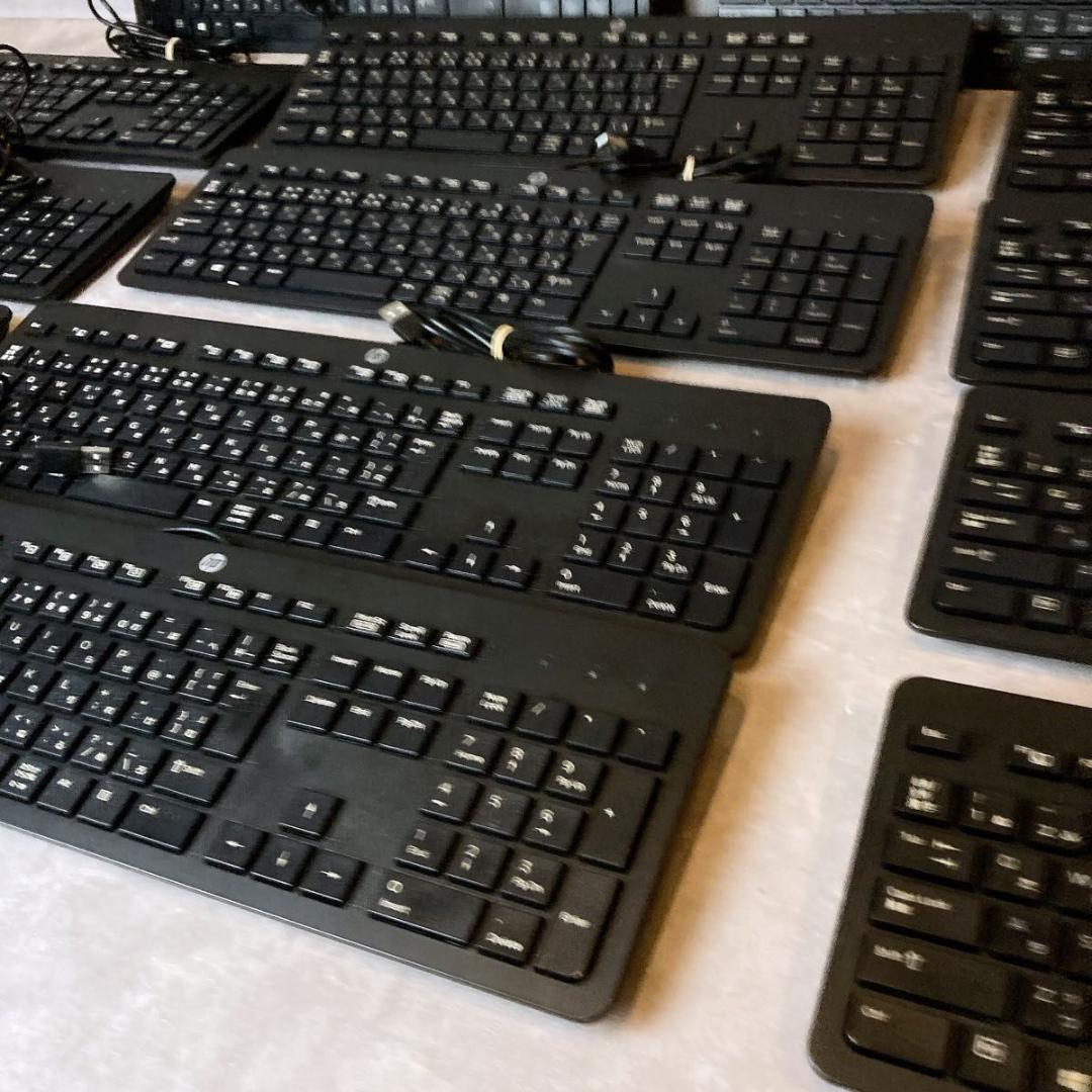HP USBキーボード 13台セット　　キーボード　まとめ売り　ノートパソコン