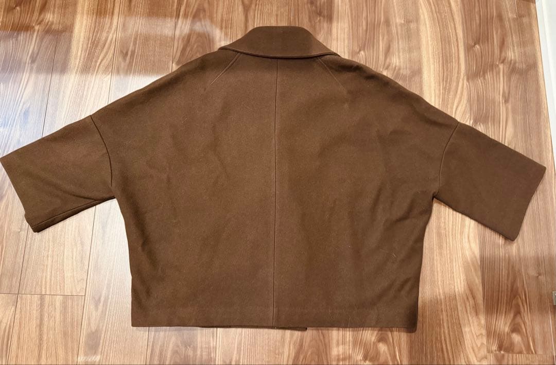 ウール コート　イタリア製　チョコレートブラウン　チェスター
