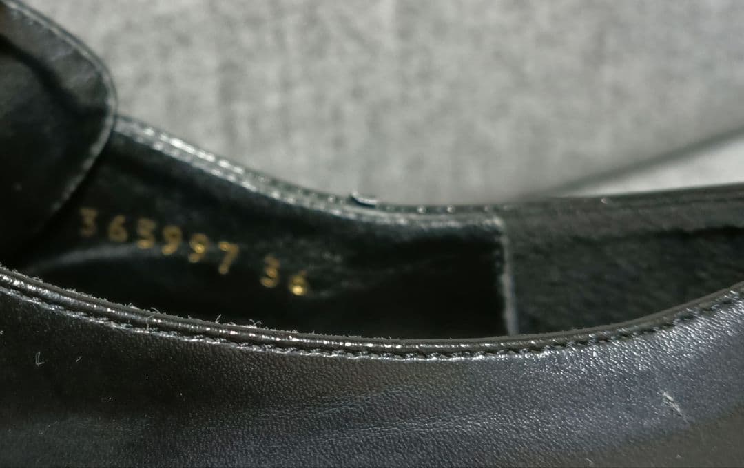 ステラマッカートニー エリス ブラックレザー 厚底レースアップシューズ 36