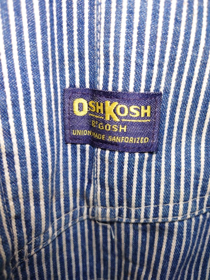 ビンテージ 60s 70s オシュコシュ オーバーオール ヒッコリー ダブルニー