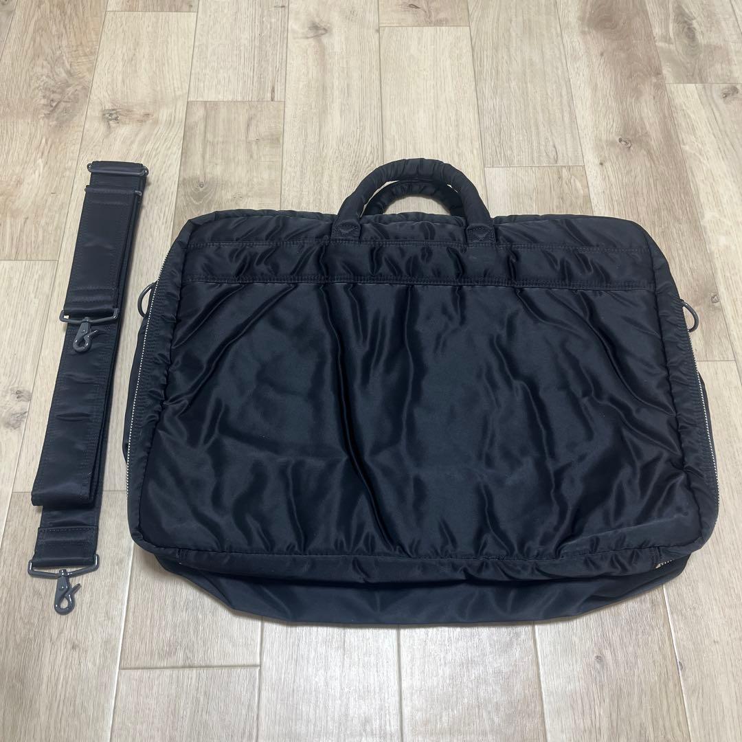 【極美品】PORTER TANKER 2way ビジネスバッグ ブラック 2層式