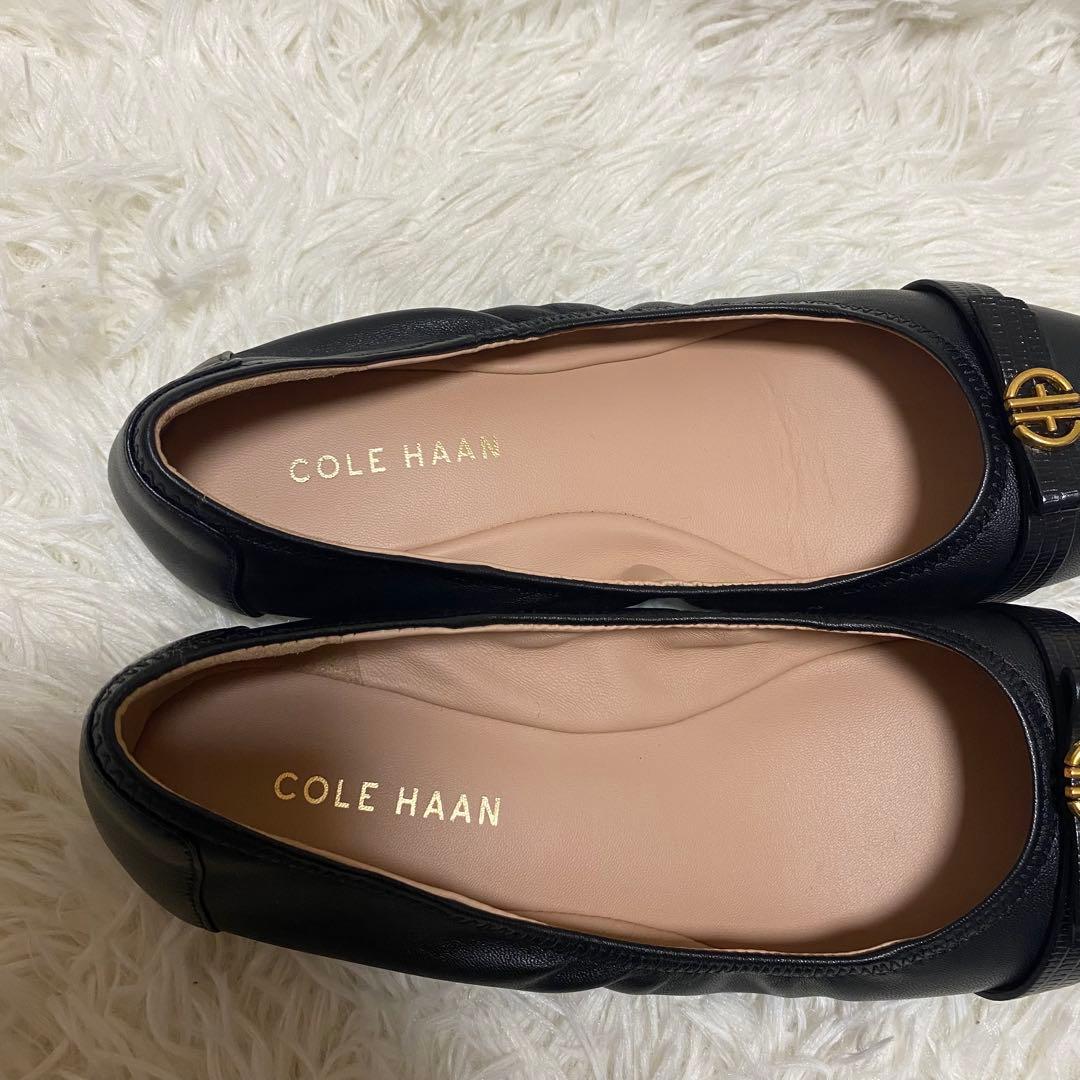 ✨定3.3万美品✨コールハーン フラットシューズ　トバ ボウ バレエ黒ブラック