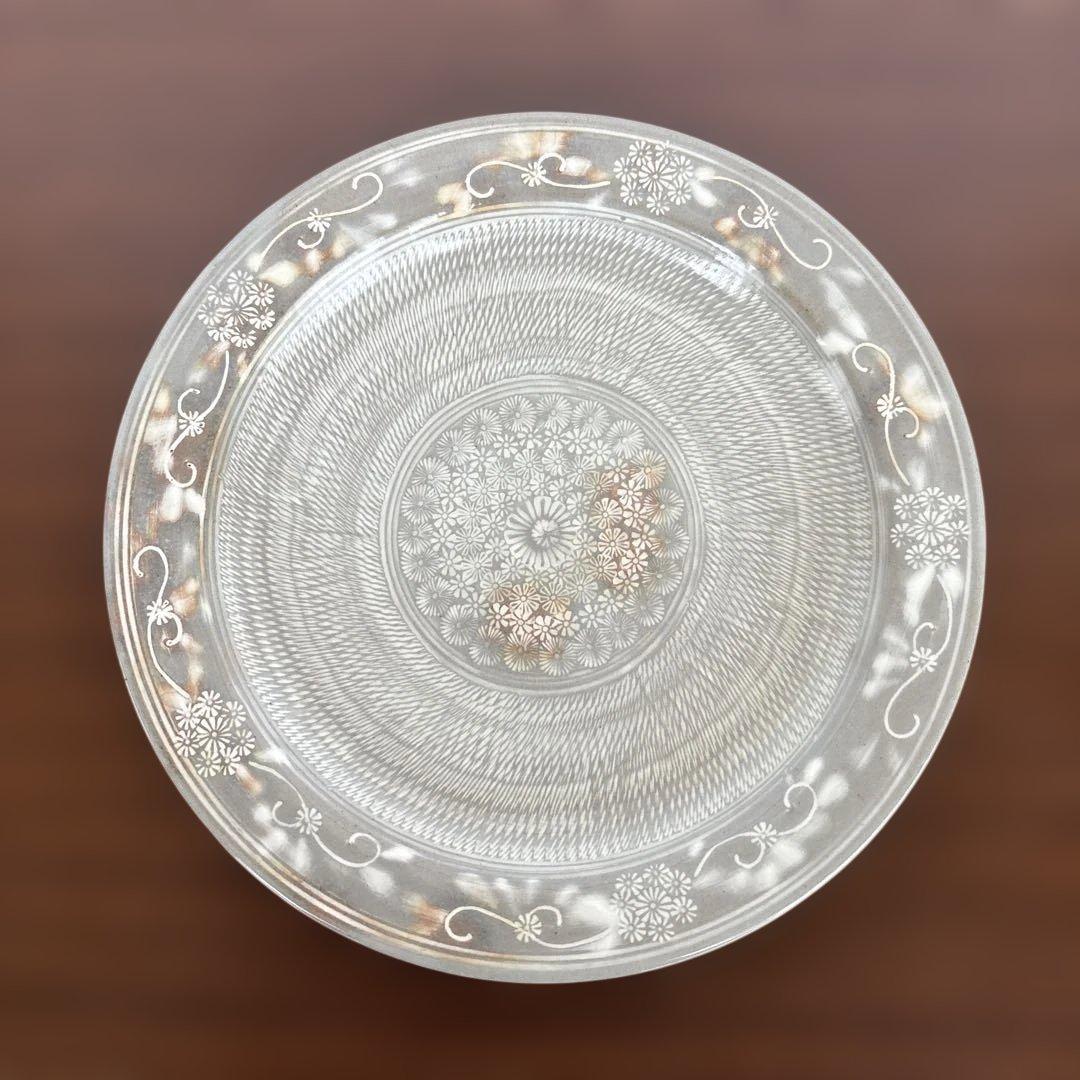 清水焼　三島　大中小皿 3枚セット