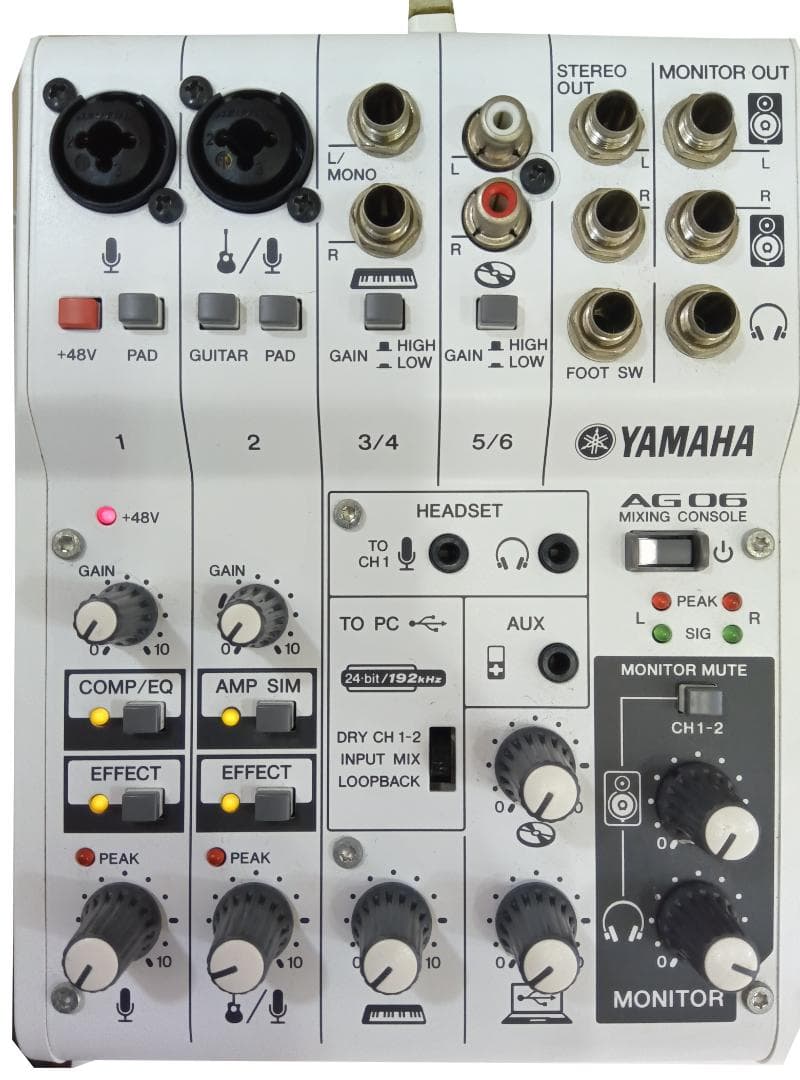 YAMAHA AG06 オーディオインターフェース ミキサー