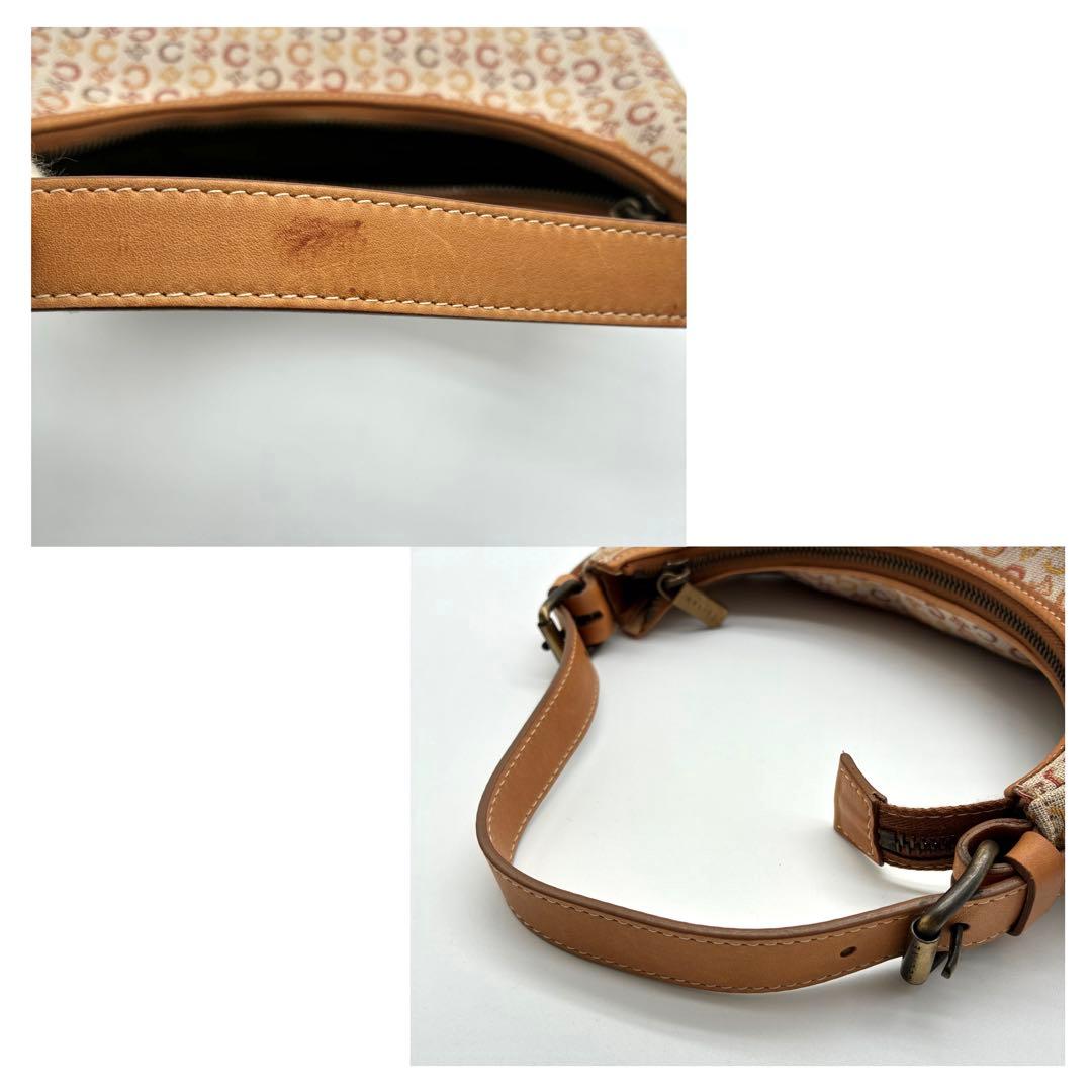 美品 希少 セリーヌ パリマカダム クロワッサン ワンショルダー バッグ