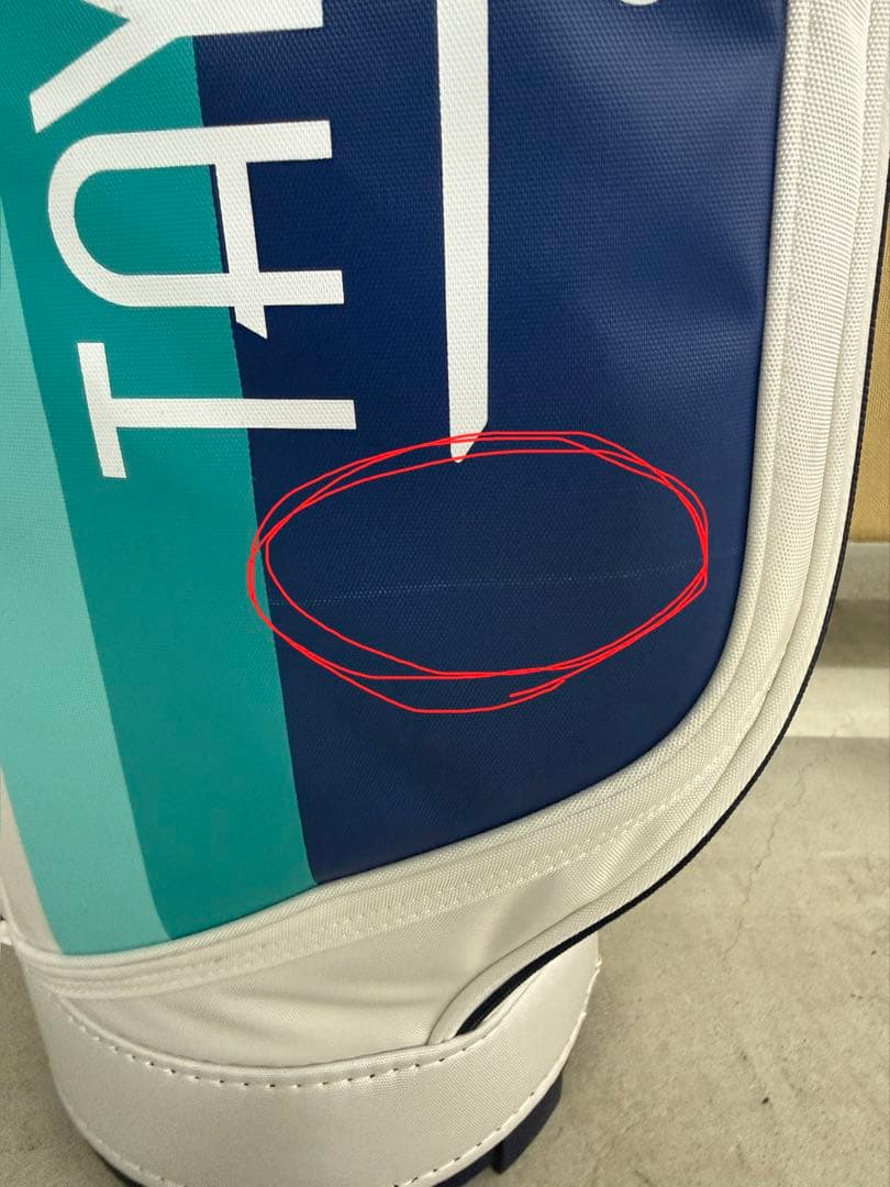 TAYLORMADE キャディバッグ ホワイト・ブルー・グリーン