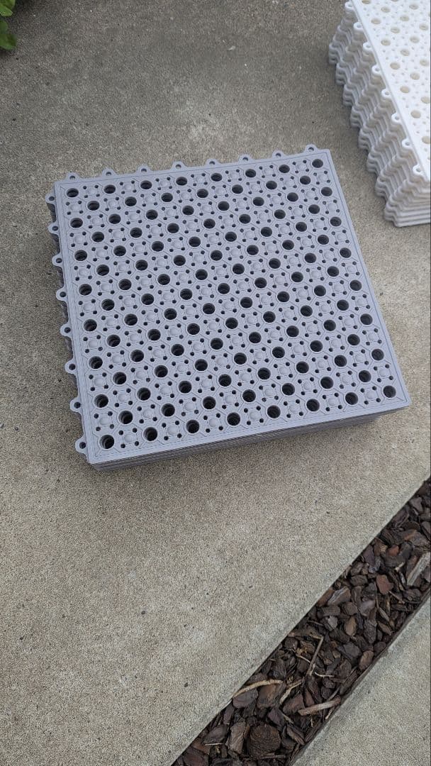 MILIMAT 滑り止めお風呂マット ホウイト20枚＋グレー20枚