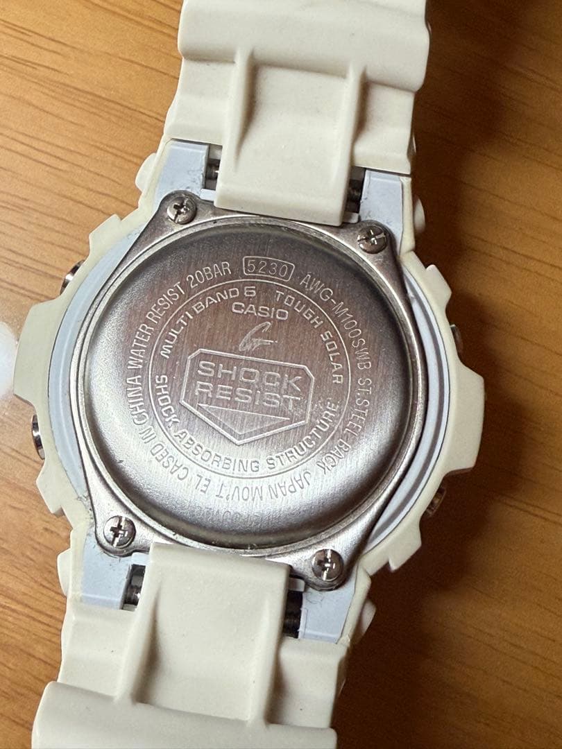 G-SHOCK AWG-M100SWB ホワイト/ ブルー