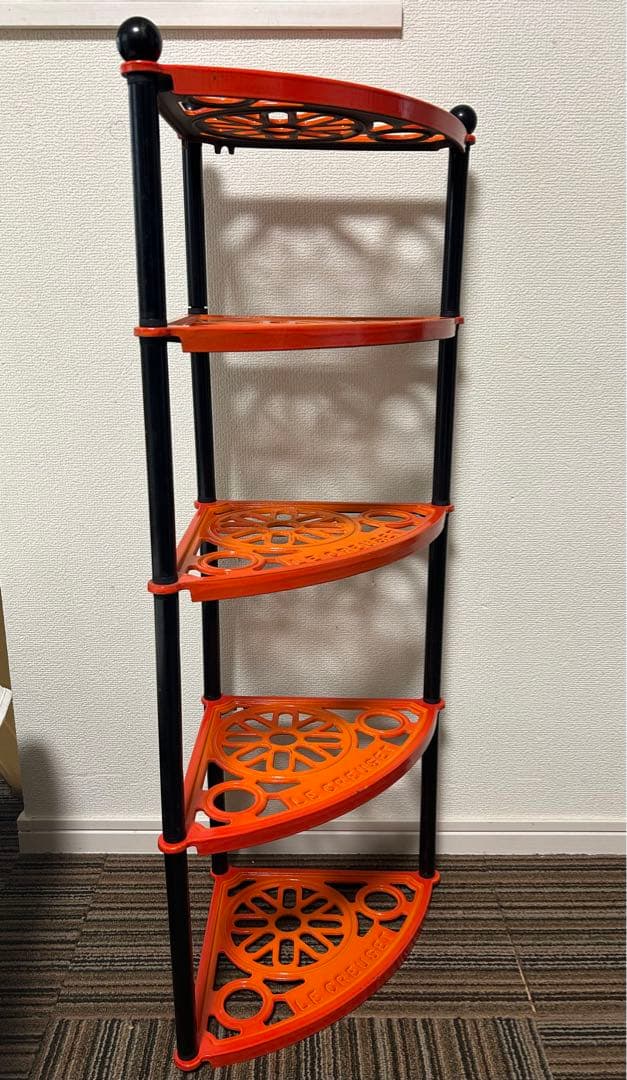 Le Creuset ルクルーゼ ポットスタンド 5段オレンジ　鍋スタンド