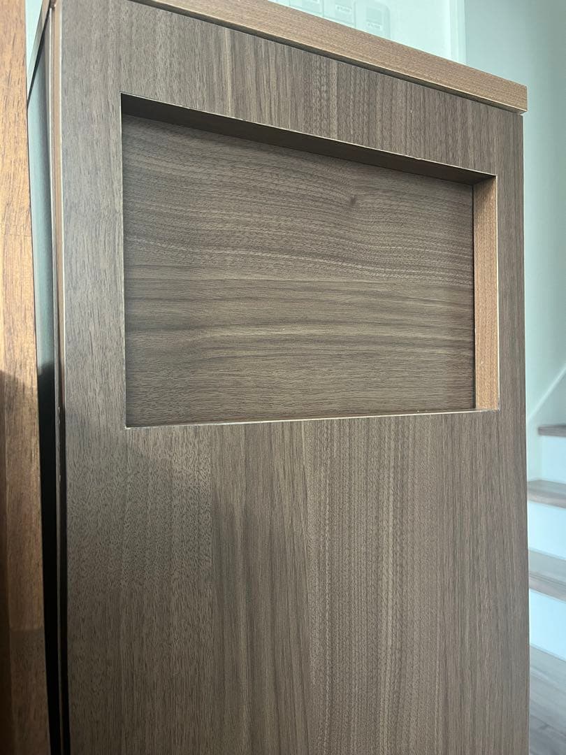 SVELTE スベルト ゴミ箱 ウォールナット ダークブラウン プッシュ式 扉式