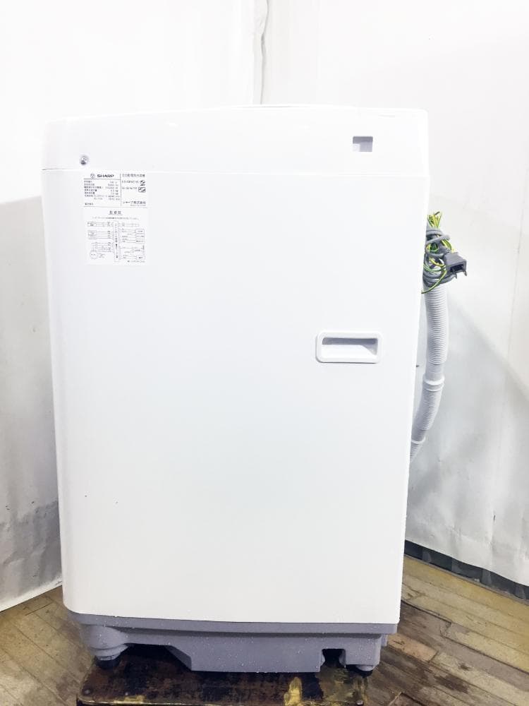 ★美品★SHARP 6kg 洗濯機【ES-GE6C-W】FQLI