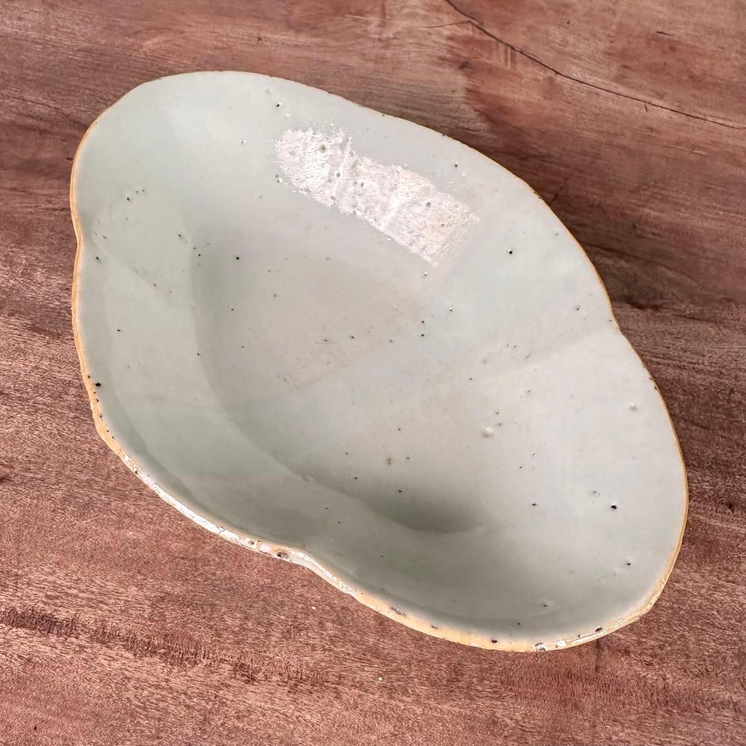 希少　粉彩　花文　高台皿　唐物　中国古玩　中国美術　骨董　アンティーク