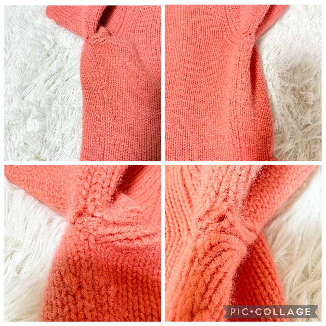 ラルフローレン コレクション パープルレーベル カシミヤ混 カーディガン ピンク