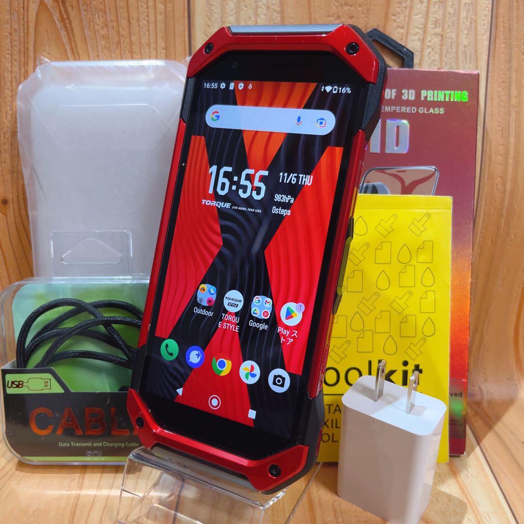 SIMフリー 京セラ TORQUE 5G 128 GB 303 レッド