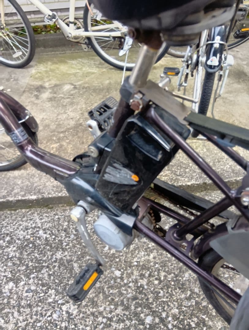 訳あり　電動アシスト自転車　パナソニック ギュットgutto3人乗り　こども２人