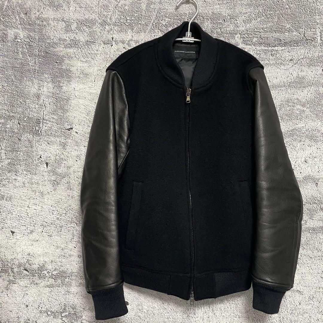 HERRINGBONE MELTON×COW HIDE JACKET