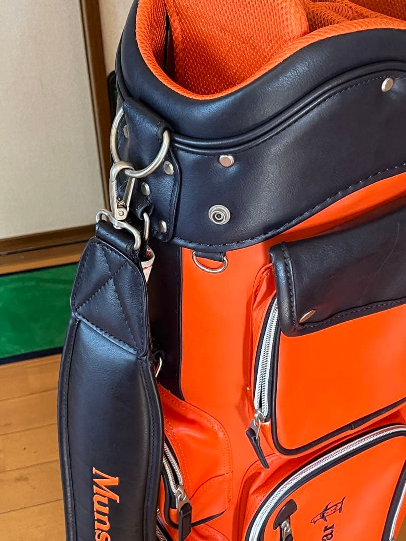 熊*ん様 Munsingwear オレンジ キャディバッグ