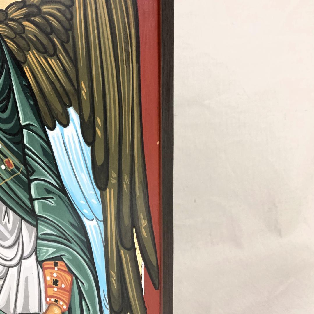 イコン　◇聖大天使ミカエル◇　ギリシャ職人の手描き　テンペラ画