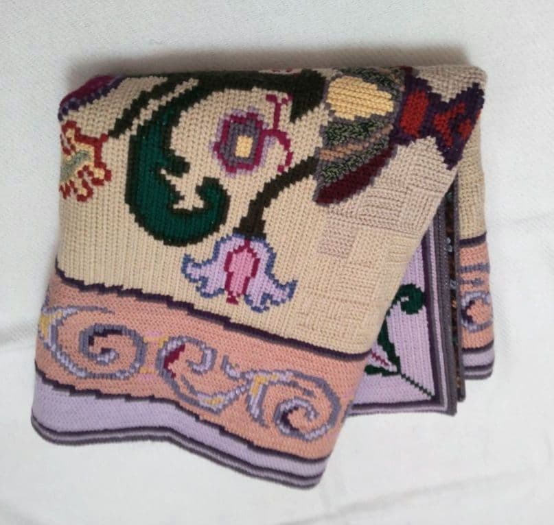 フランスアンティーク 刺繍 壁飾り ハンドステッチ タペストリー ポスター#1