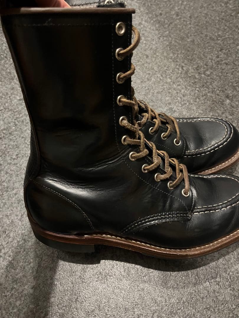 9E 110周年限定 レッドウィング 2015 ハンツマン 編み上げブーツ　茶芯