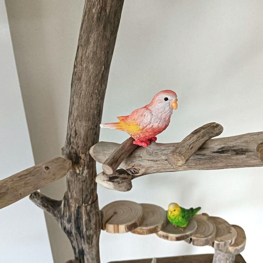 ちょこまふぃん バードアスレチックジム大型 天然木 自然木 流木 インコ