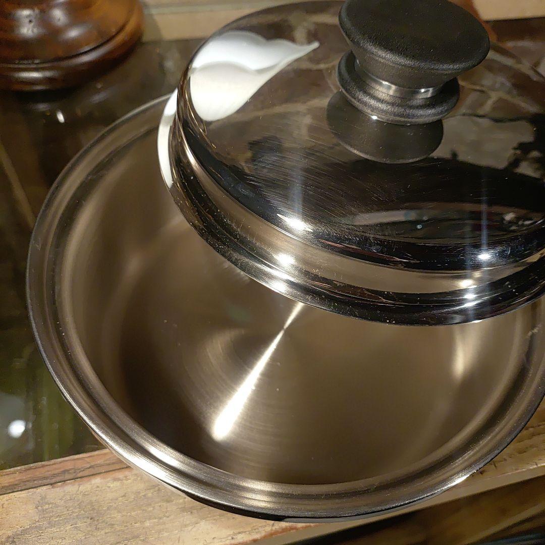 新品未使用　アムウェイ　クイーンクック　中ソースパン　インダクションレンジ対応