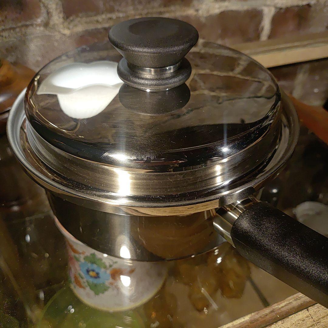 新品未使用　アムウェイ　クイーンクック　中ソースパン　インダクションレンジ対応