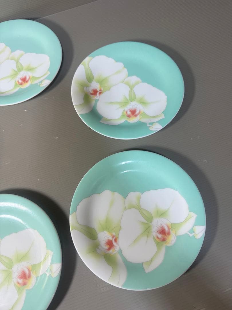 2586 香蘭社　胡蝶蘭　皿　5客　未使用