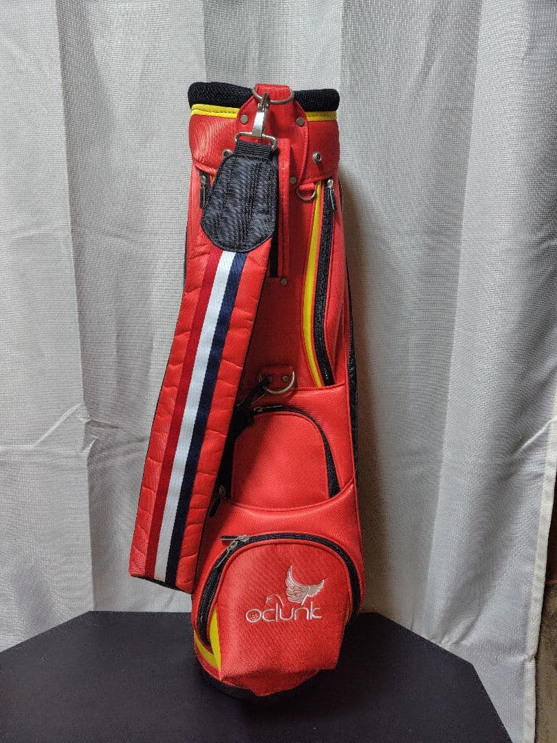 値下げ　clunk ゴルフバッグ 赤