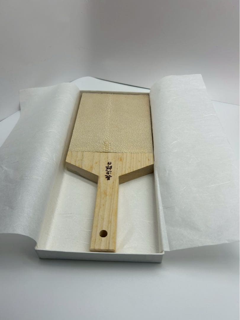 長次郎 超特大 鮫皮おろし 鮫皮使用 わさびおろし おろし板 おろし器