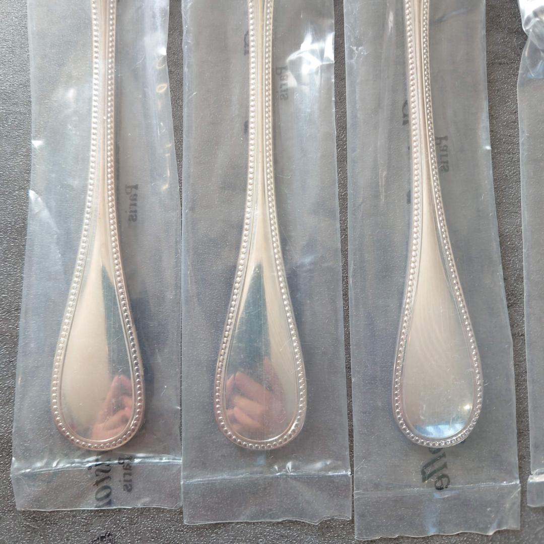 クリストフル パール ケーキフォーク コーヒースプーン 未開封 6点
