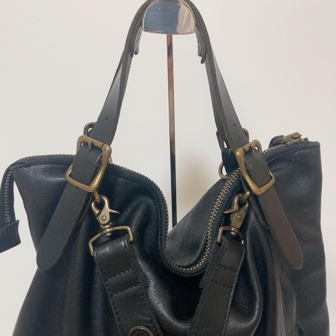 Less レス ホースレザー 3WAY トート リュック Lサイズ 黒