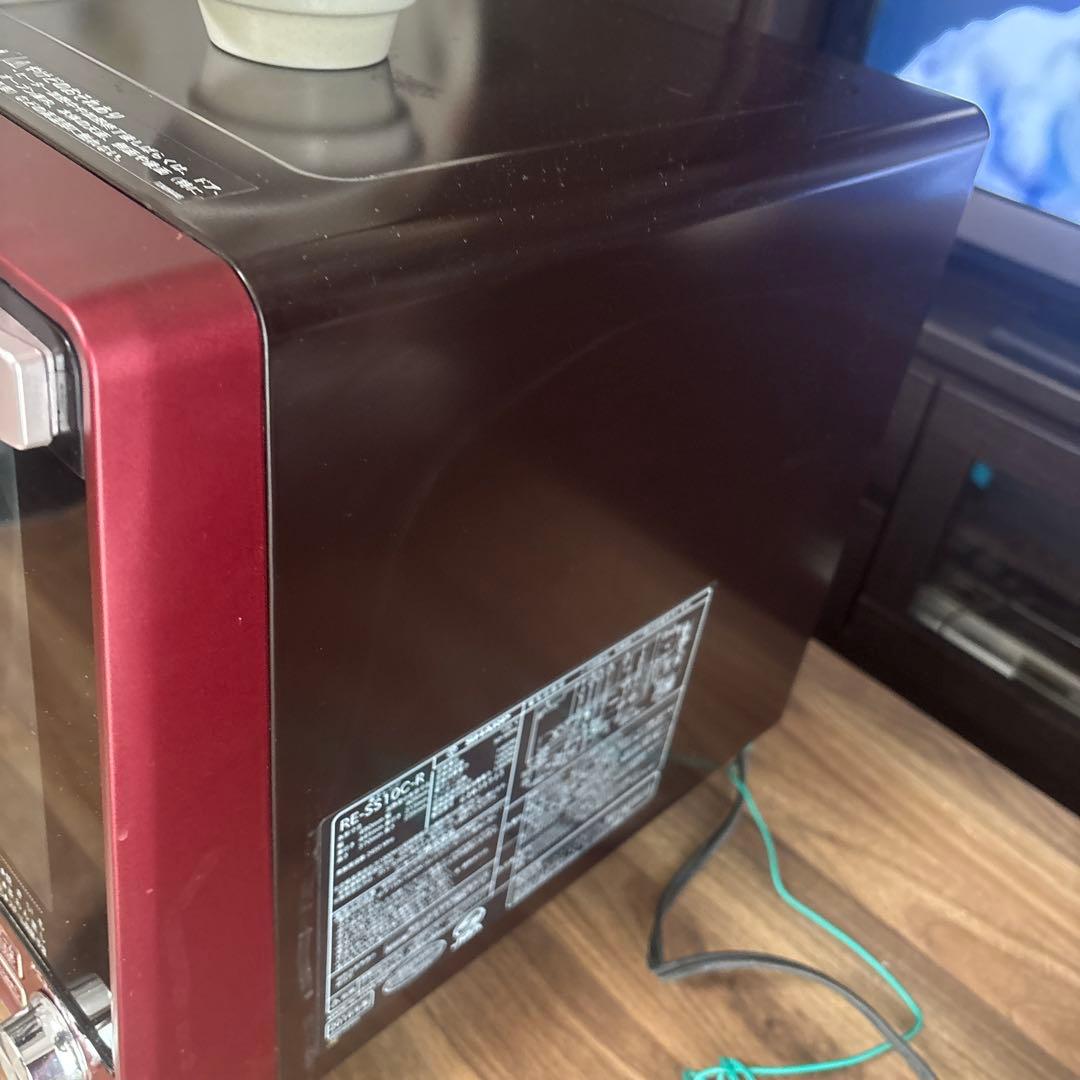 SHARP オーブンレンジ 1000W 赤　RE-SS10C
