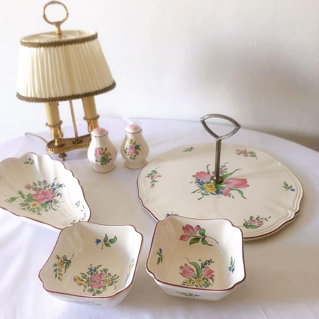 美品　リュネヴィル　ソルトペッパー入れ　スパイス入れ　フランスアンティーク食器