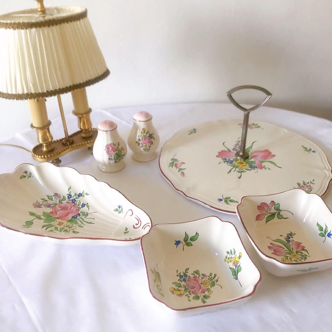 美品　リュネヴィル　ソルトペッパー入れ　スパイス入れ　フランスアンティーク食器