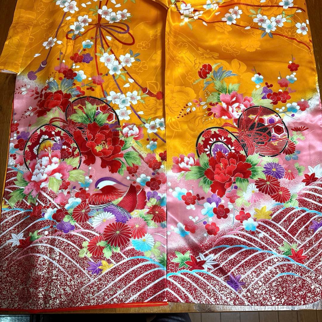 七五三7歳正絹着物、長襦袢、正絹袋帯、小物セット