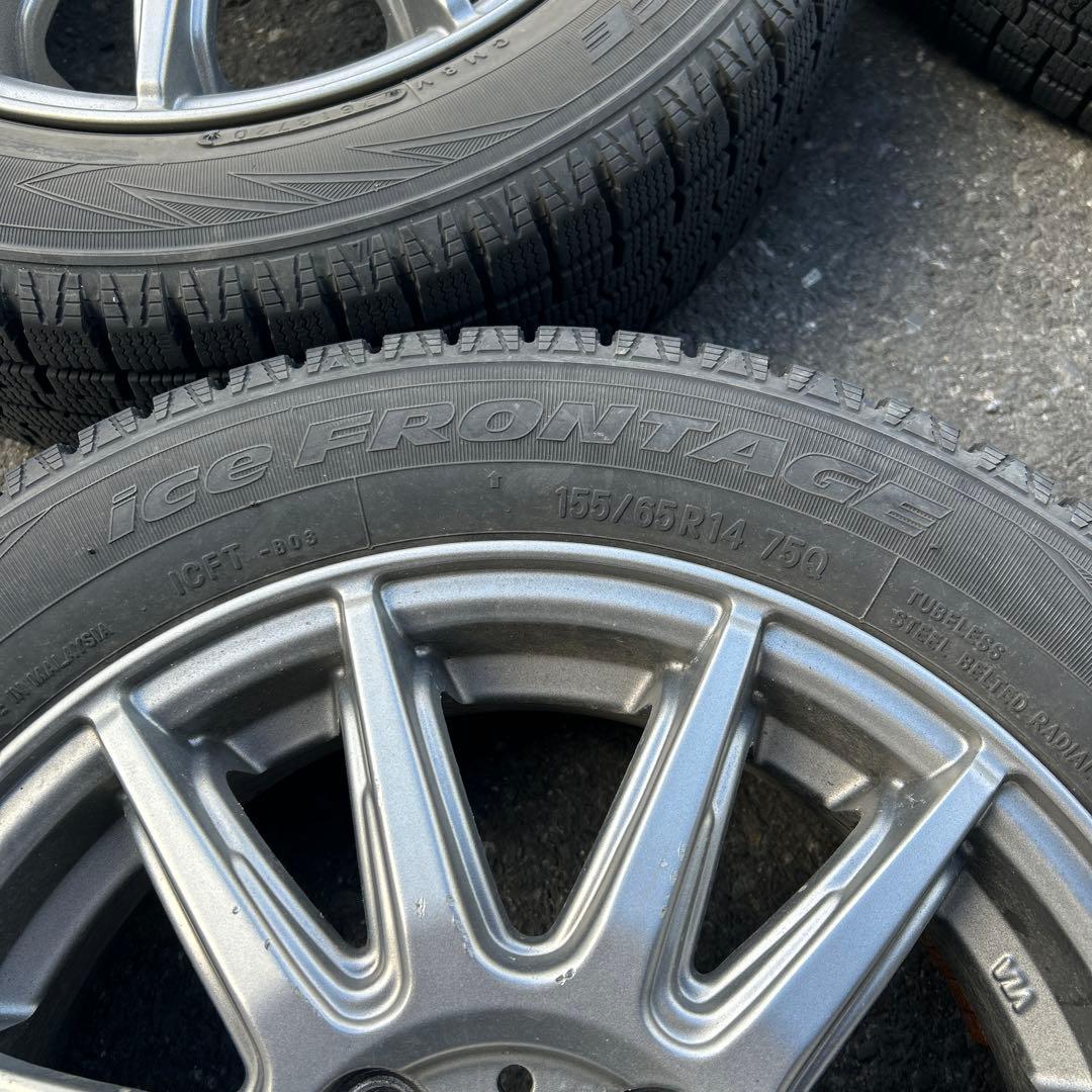 ice FRONTAGE 155/65R14 スタッドレス　シュレスタ