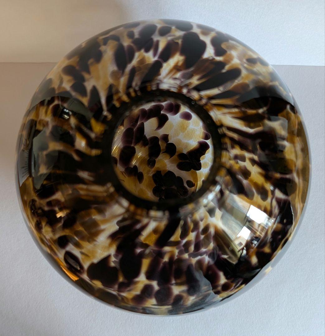 KURATA クラフトガラス花瓶　昭和レトロ