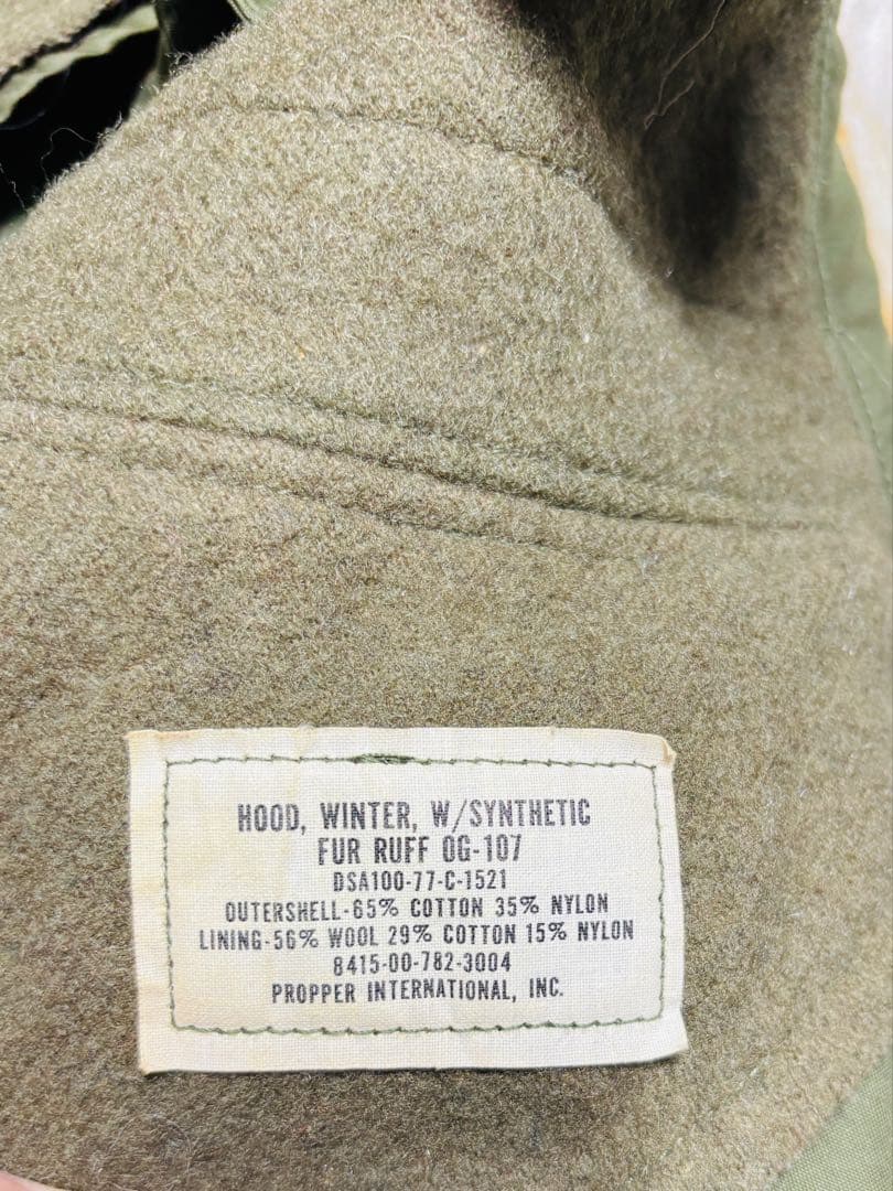 M-65 フィッシュテールパーカー フルセット ミディアム