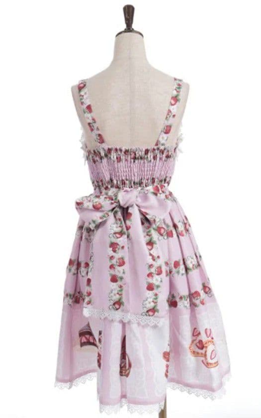 Chalmiere　シャルミエール　ベイクドベリージャンスカ　ミニ丈　ピンク