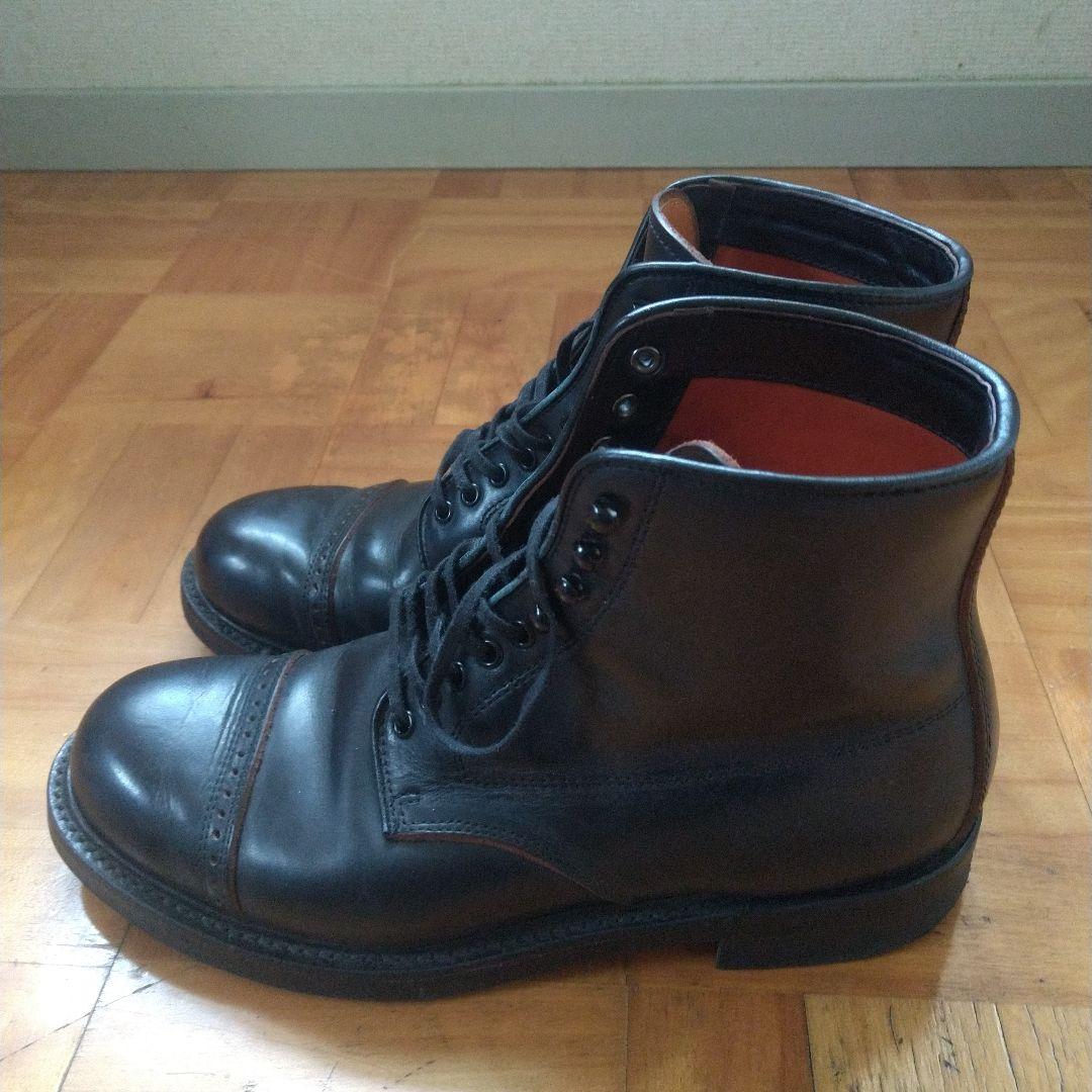 WEELROBEキャップトゥレ―スアップブ―ツ(BLACK)サイズ:約24.5㎝