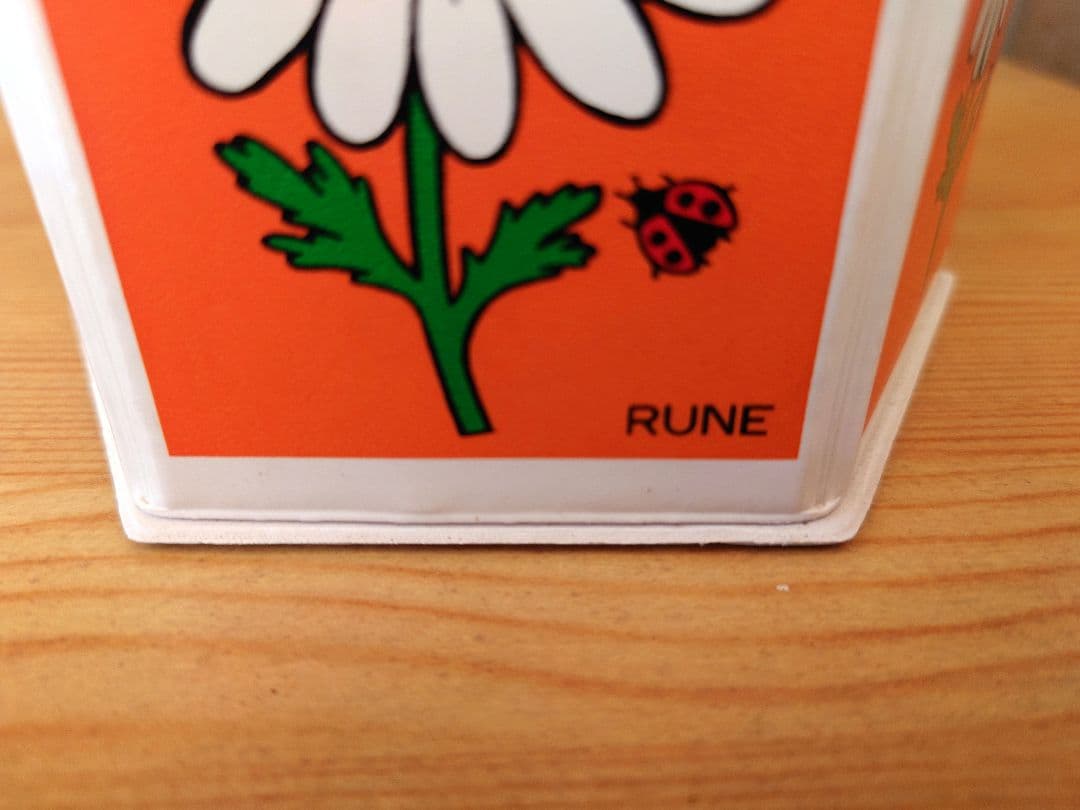 内藤ルネRUNE 六角形小物入れ デイジー 昭和レトロ ビンテージ