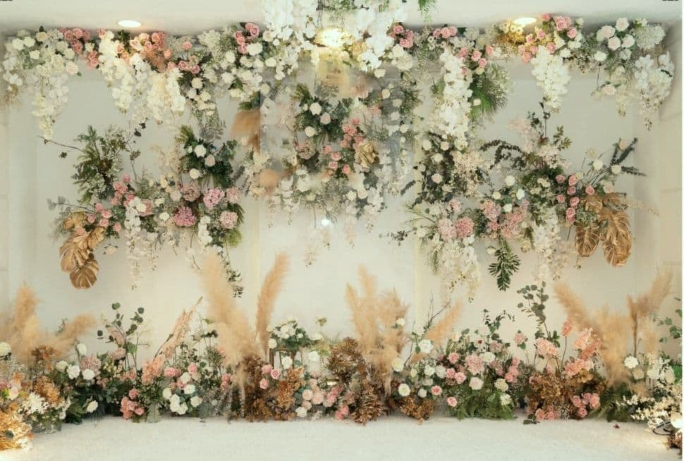 背景布【秋H】サンプル　9月お月見、ペット、トリミング撮影用　パンパスグラス