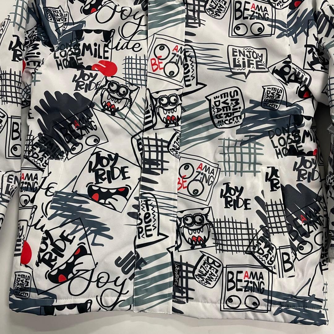 JOY RIDE キッズ スキー スノボ ウェア 130cm 白 黒